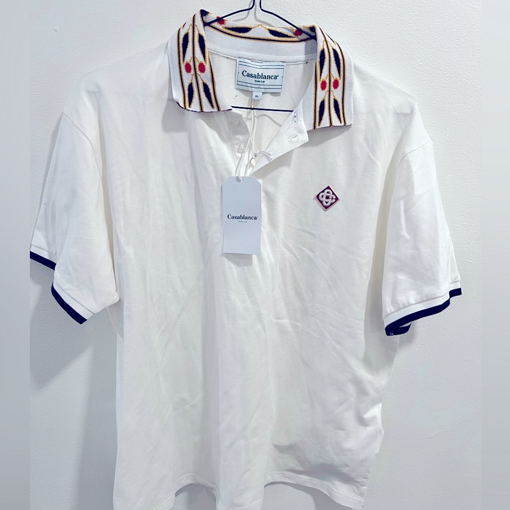 CASABLANCA
Men's Classic Laurel Pique Polo Shirt CL size